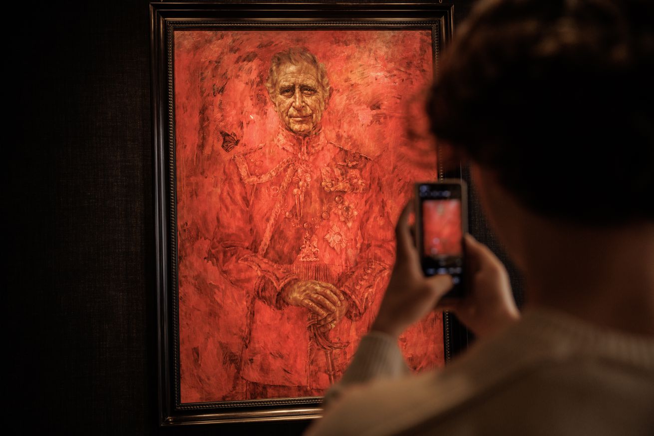 King Charles III Portrait Goes On Show At Pall Mall Art Gallery