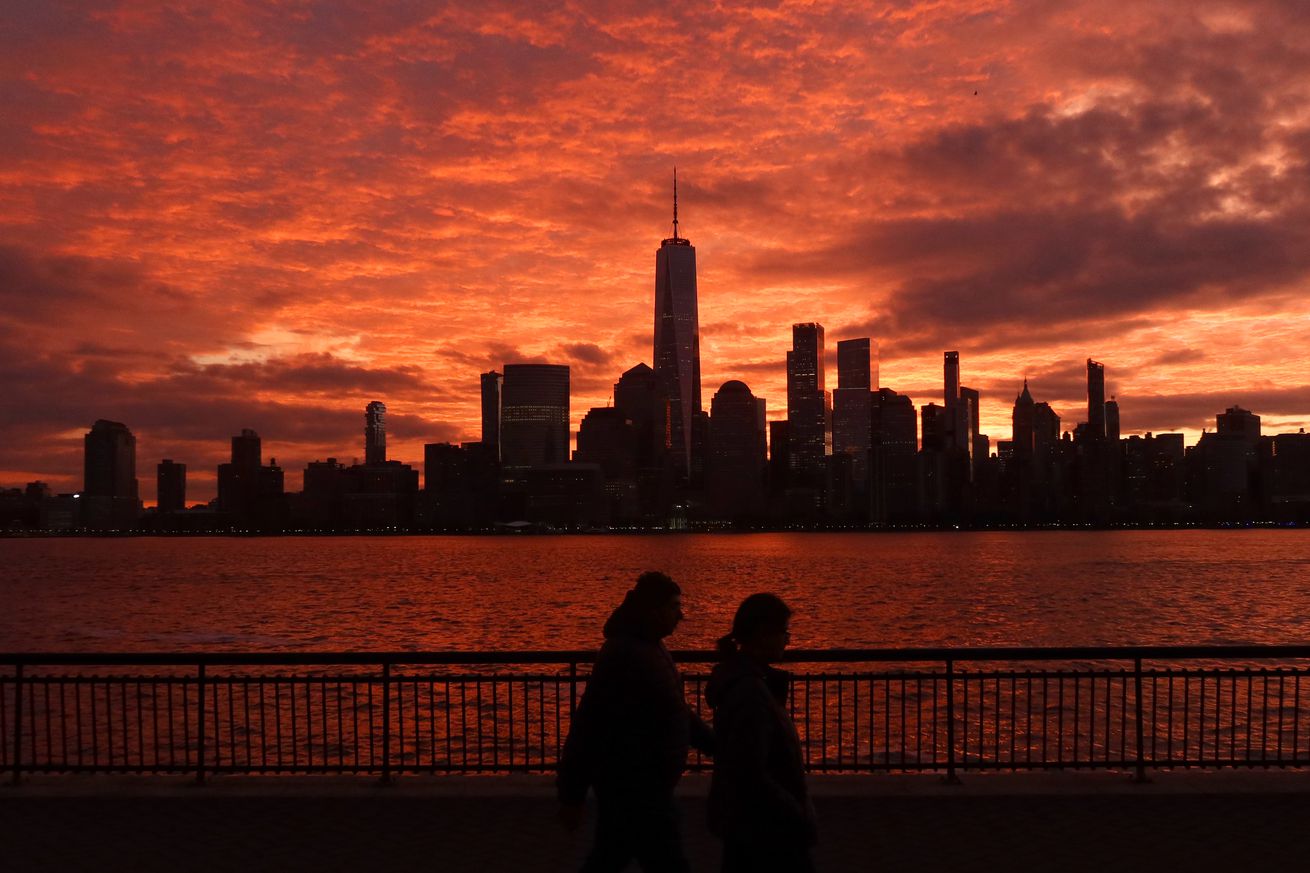 Sunrise in New York City