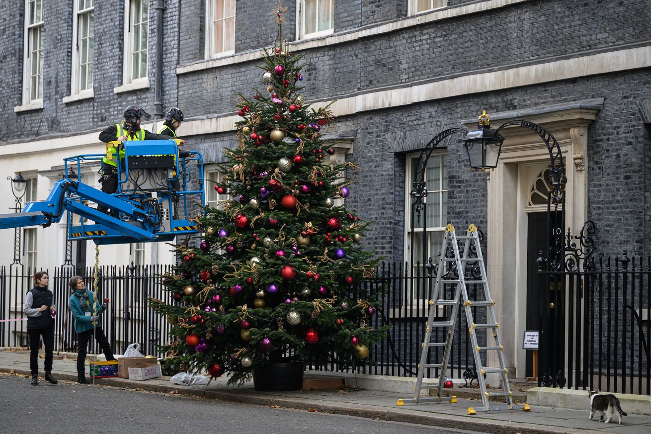 Downing Street Gets Decked Out For Christmas