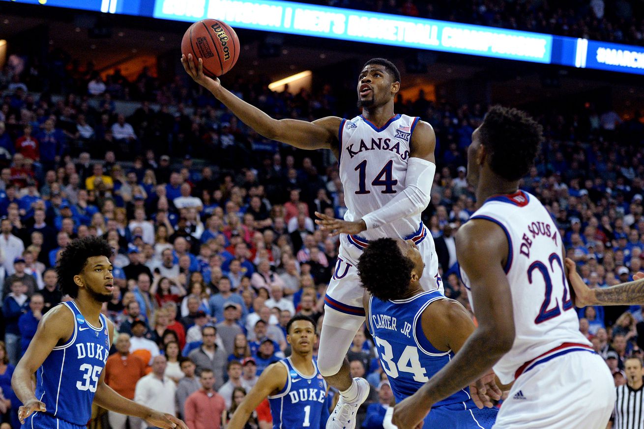 NCAA Basketball: NCAA Tournament-Midwest Regional-Kansas vs Duke