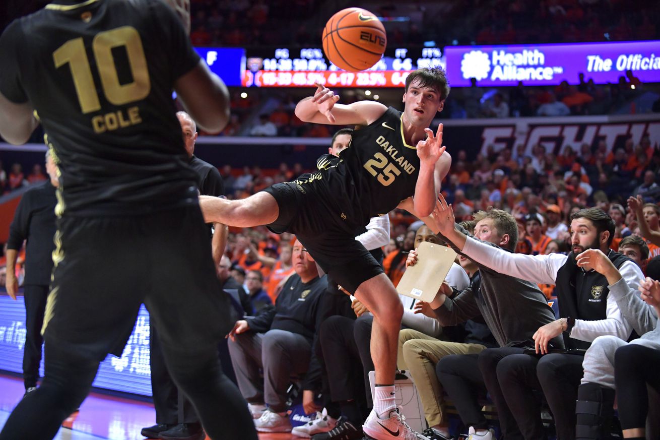 NCAA Basketball: Oakland at Illinois