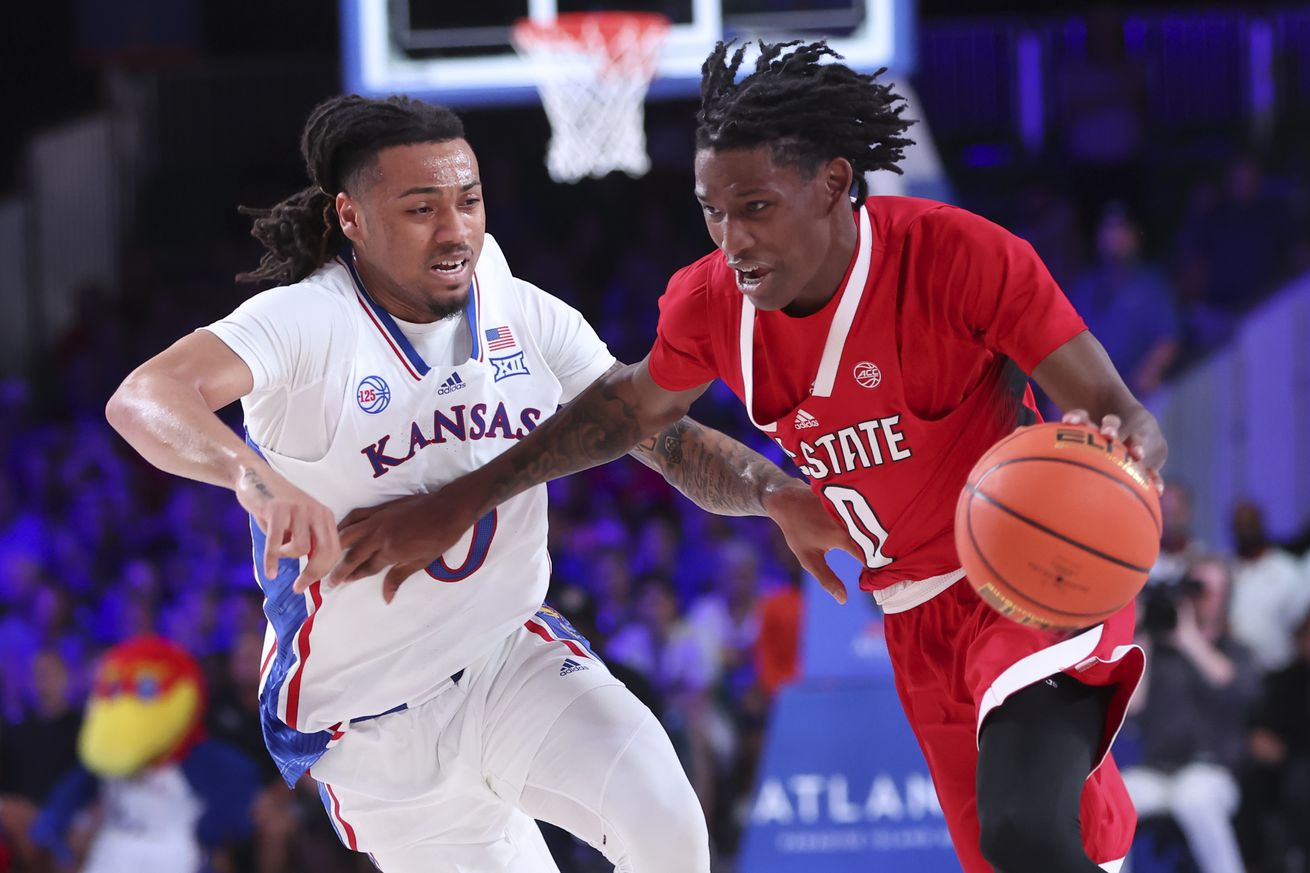 NCAA Basketball: Battle 4 Atlantis-Kansas at NC State