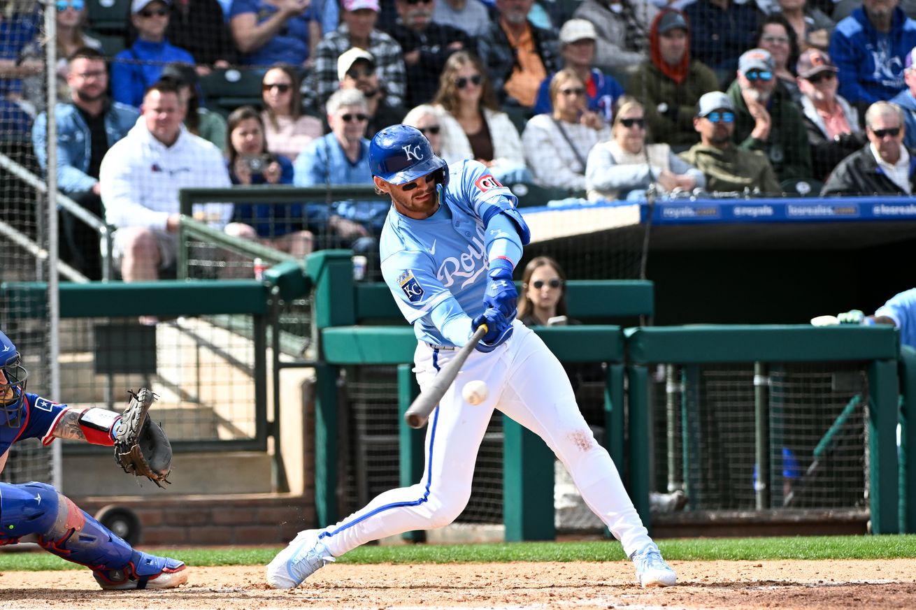 Bobby Witt Jr swings the bat